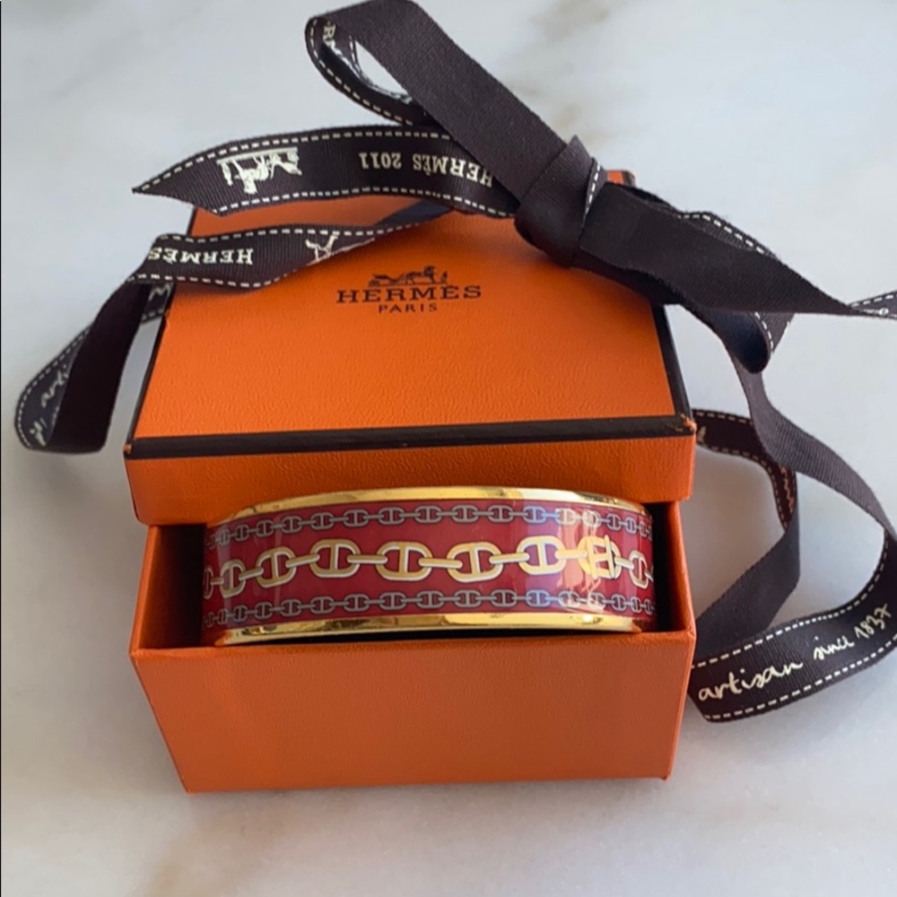 Hermes enamel bangle / bracelet